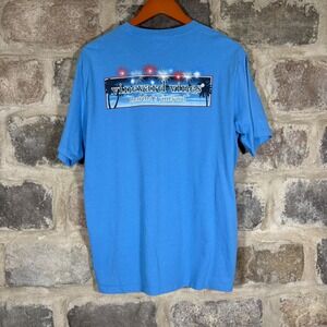Vineyard Vines Men's Blue Martha's Vineyard Fireworks Pocket‎ T-Shirt Medium